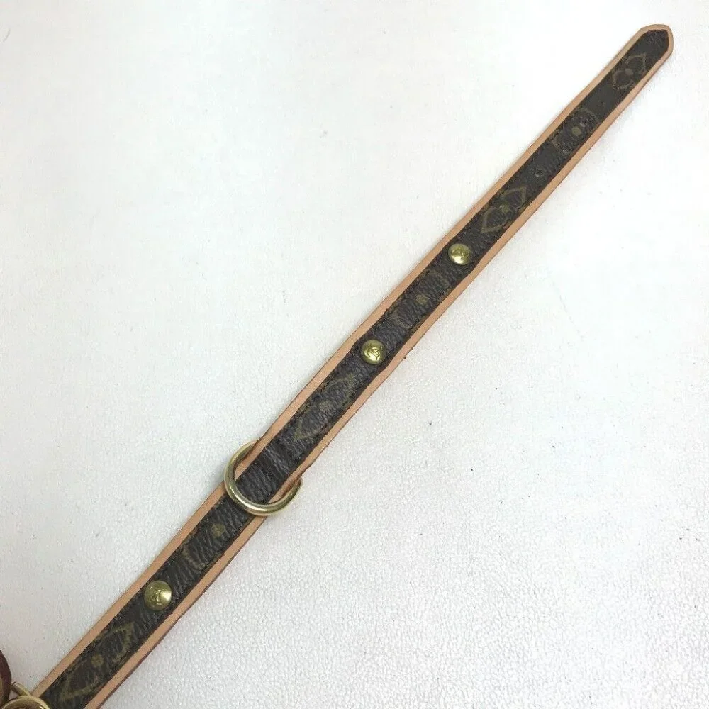LOUIS VUITTON M58072 Monogram Collier BaxterPM Dog Collar